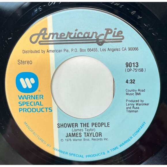 James Taylor Fire and Rain /Shower The People 45 Soft Rock 1970s American Pie - Picture 2 of 6